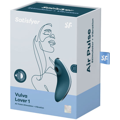 SATISFYER - VULVA LOVER 1 AIR PULSE STIMULATOR & VIBRATOR VIOLET