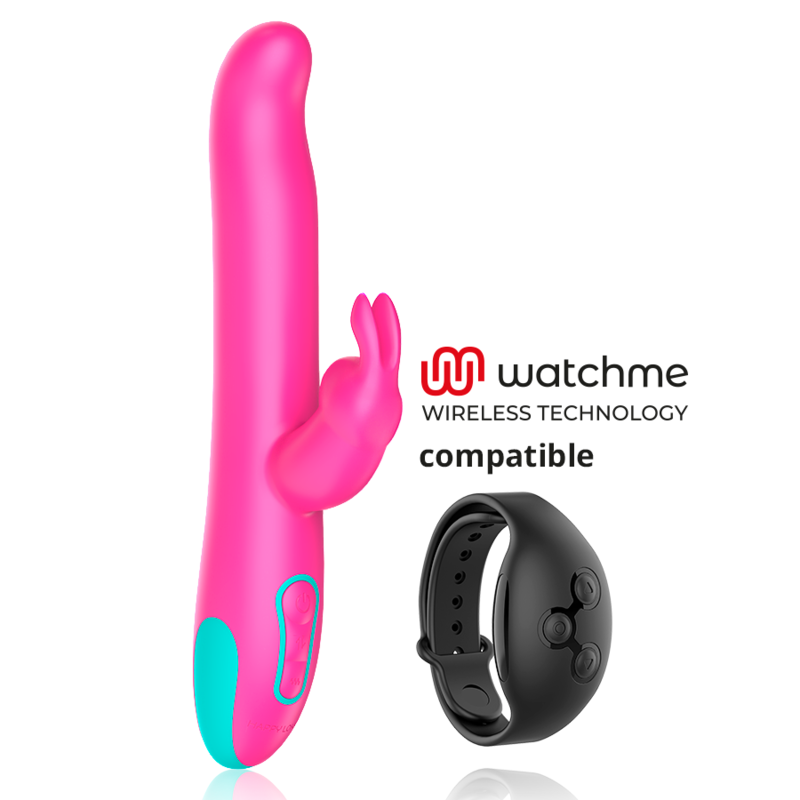 HAPPY LOKY - VIBRADOR Y ROTADOR PLUTO RABBIT WATCHME COMPATIBLE CON TECNOLOGÍA INALÁMBRICA