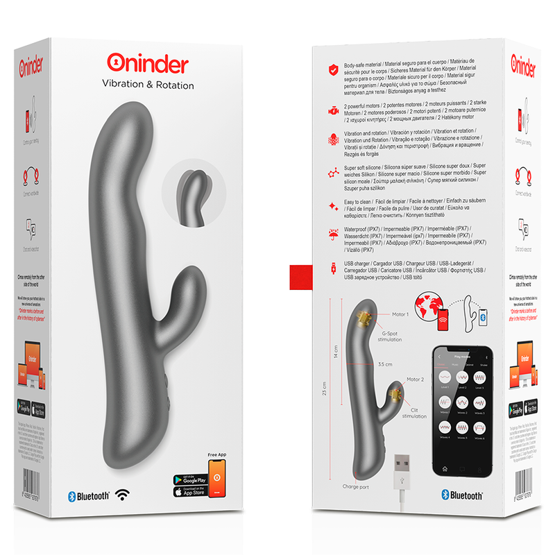 ONINDER - OSLO VIBRACIÓN Y ROTACIÓN ROSA - APLICACIÓN GRATUITA