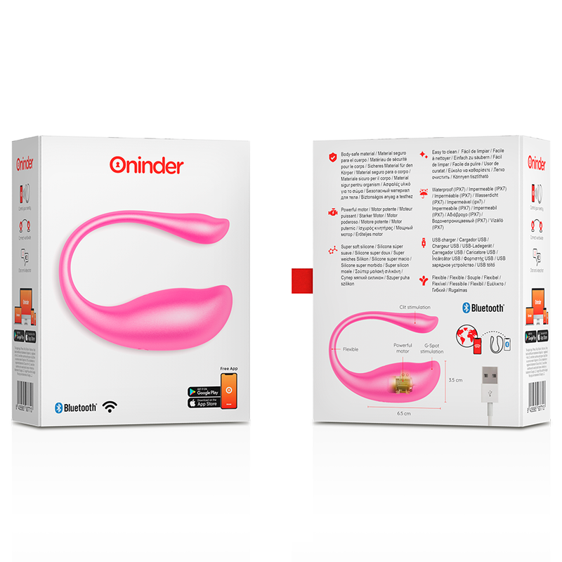 ONINDER - HUEVO VIBRADOR ROSA NAIROBI - APLICACIÓN GRATUITA