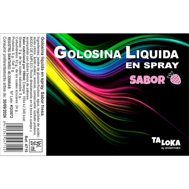 TALOKA - SPRAY LÍQUIDO DE CARAMELO DE FRESA