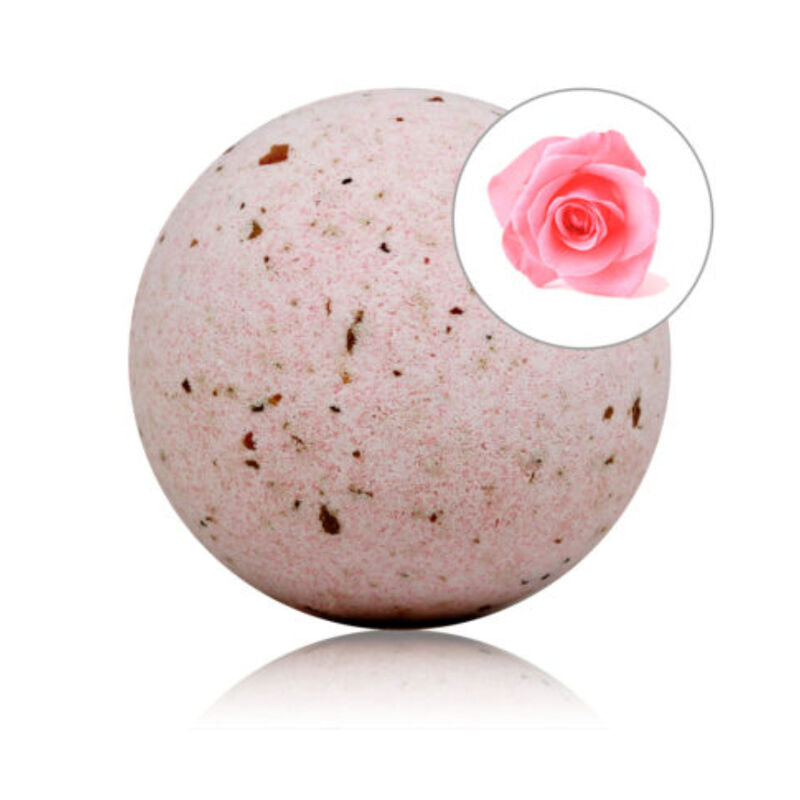 TALOKA - BOMBA DE BAÑO CON PERFUMANTE DE ROSAS Y PÉTALOS DE ROSA