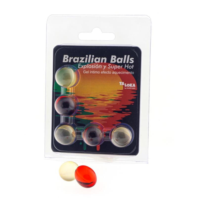 TALOKA - 5 BOLAS BRASILEÑAS GEL EXCITANTE EFECTO SUPER CALIENTE