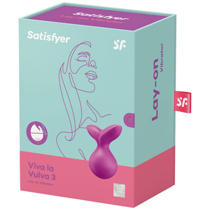 SATISFYER - VIVA LA VULVA 3 VIBRADOR DE POLO VIOLETA