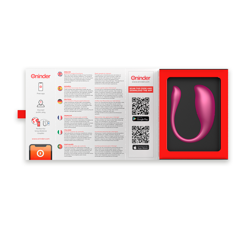 ONINDER - HUEVO VIBRADOR ROSA NAIROBI - APLICACIÓN GRATUITA