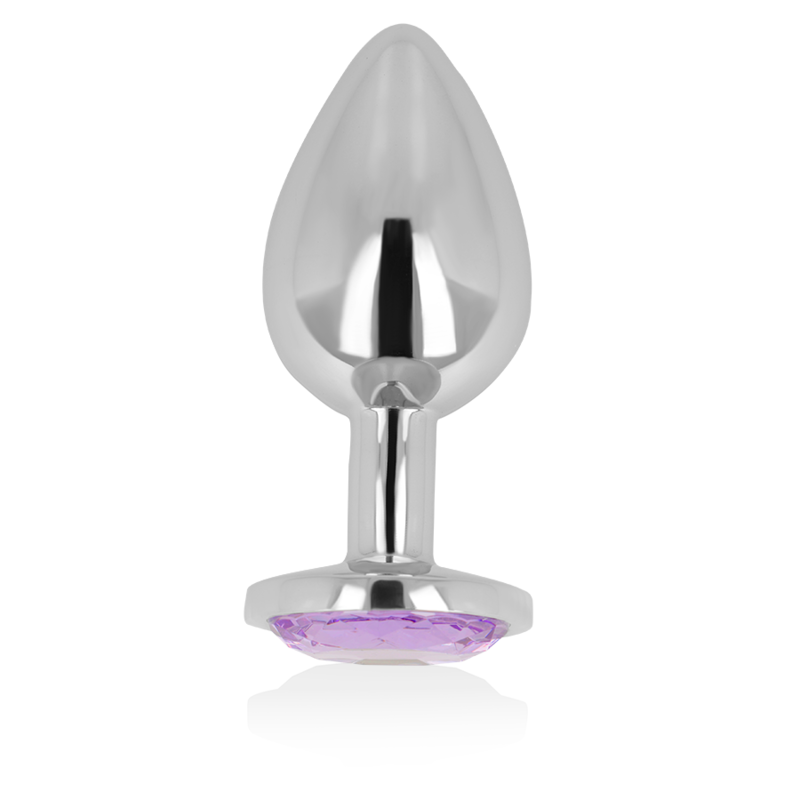 OHMAMA - PLUG ANAL CON CRISTAL VIOLETA 8 CM