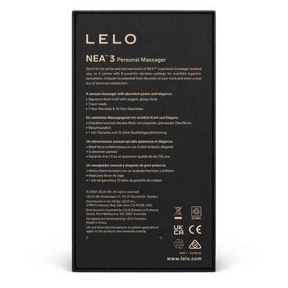 LELO - MASAJEADOR PERSONAL NEA 3 NEGRO