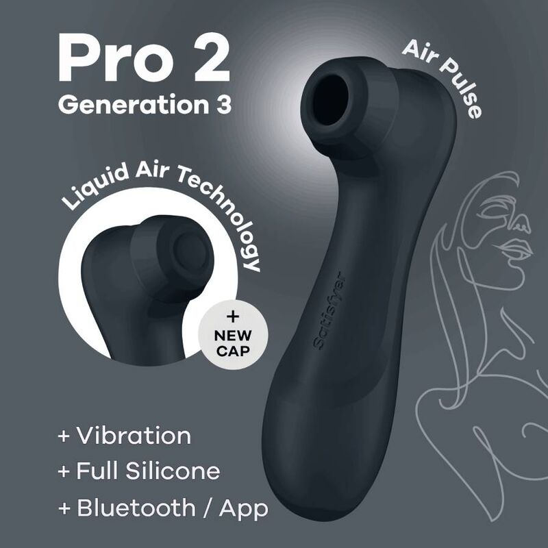 SATISFYER - PRO 2 GENERACIÓN 3 VINO ROJO BLUETOOTH Y APP