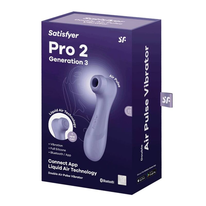 SATISFYER - PRO 2 GENERACIÓN 3 VINO ROJO BLUETOOTH Y APP