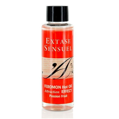 EXTASE SENSUAL - ACEITE DE MASAJE EFECTO CALOR CON FEROMONAS DE MARACUYÁ 100 ML