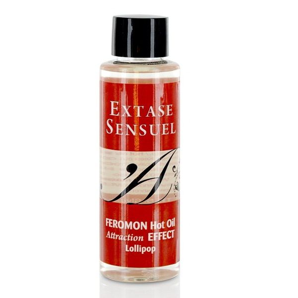 EXTASE SENSUAL - ACEITE DE MASAJE EFECTO CALOR CON FEROMONAS DE PIRULETO 100 ML