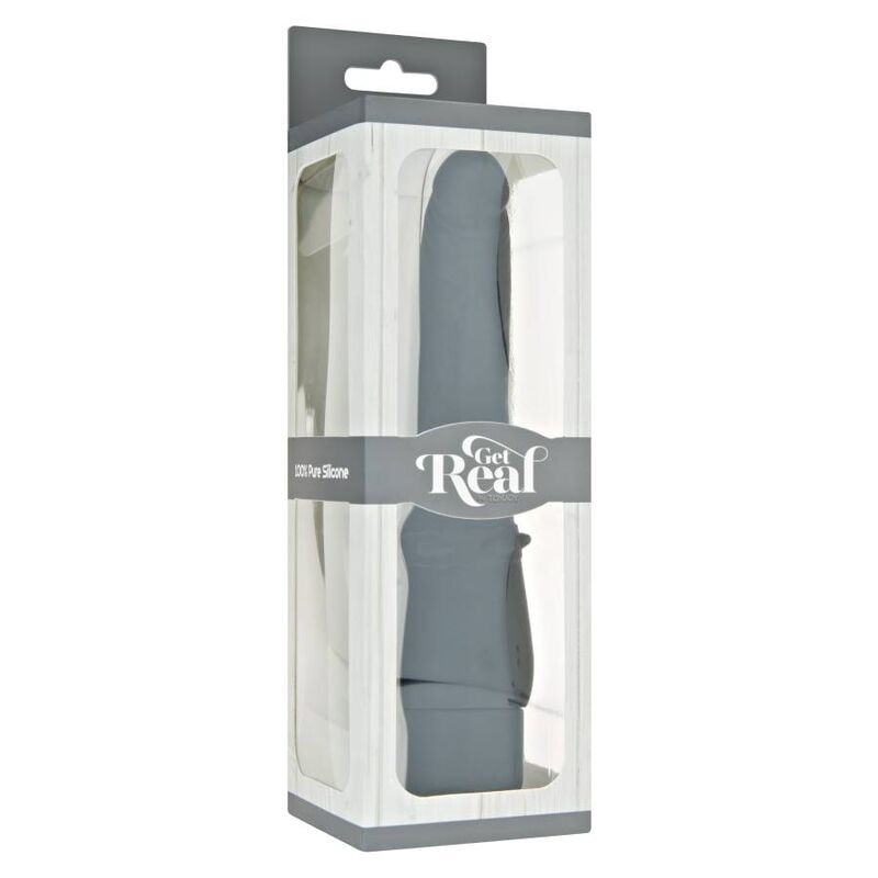 GET REAL - VIBRADOR CLÁSICO LISO NEGRO