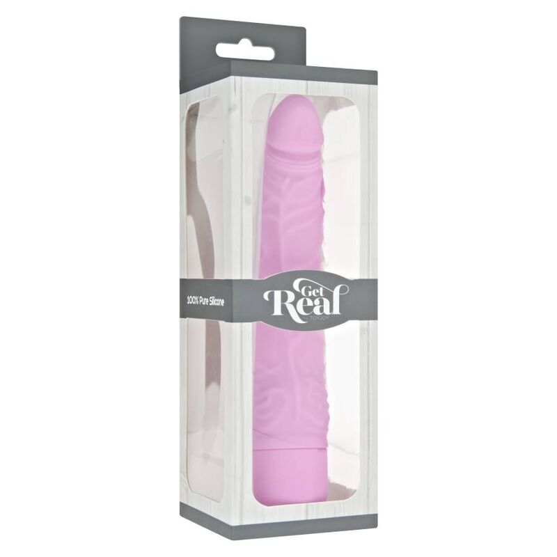 GET REAL - VIBRADOR CLÁSICO SLIM ROSA