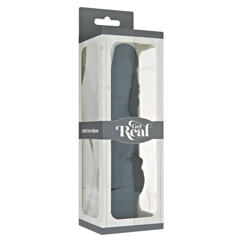 GET REAL - VIBRADOR ESTIMULADOR CLÁSICO NEGRO