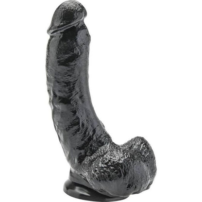 GET REAL - DILDO 20,5 CM CON BOLAS NEGRO