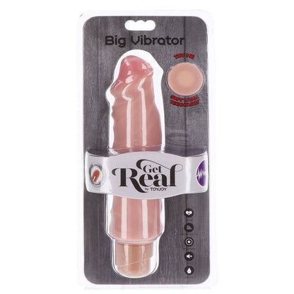 GET REAL - VIBRADOR GRANDE DE DOBLE DENSIDAD 20,5 CM PIEL