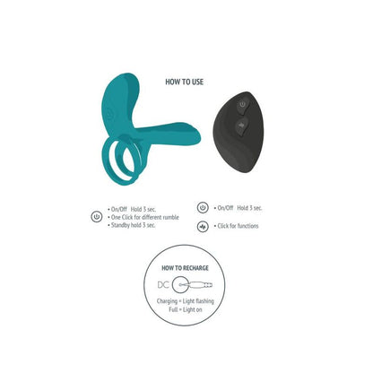 XOCOON - COUPLES VIBRATOR RING GREEN