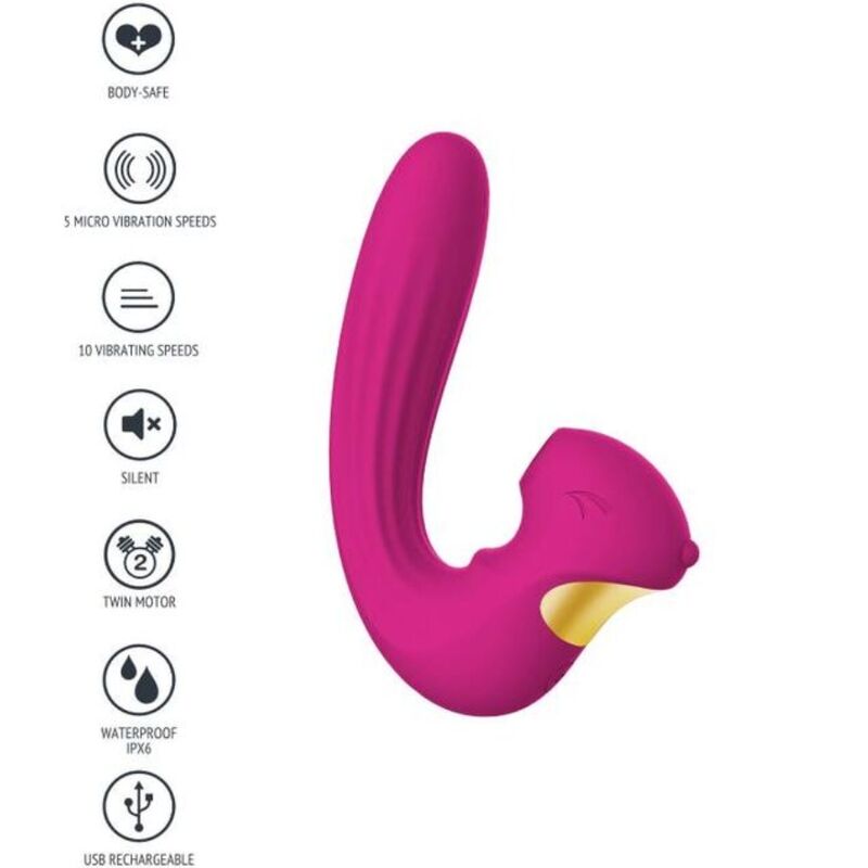 XOCOON - ESTIMULADOR VIBRADOR CELESTIAL LOVE FUCSIA