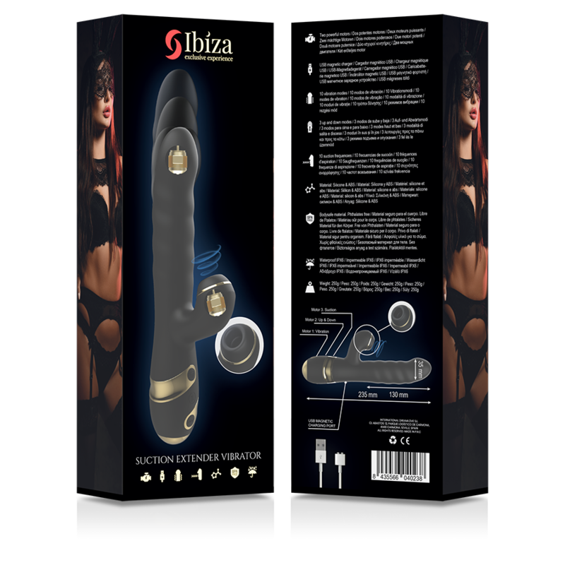 IBIZA - UP &amp; DOWN + VIBRADOR + SUCCIONADOR DE CLÍTORIS