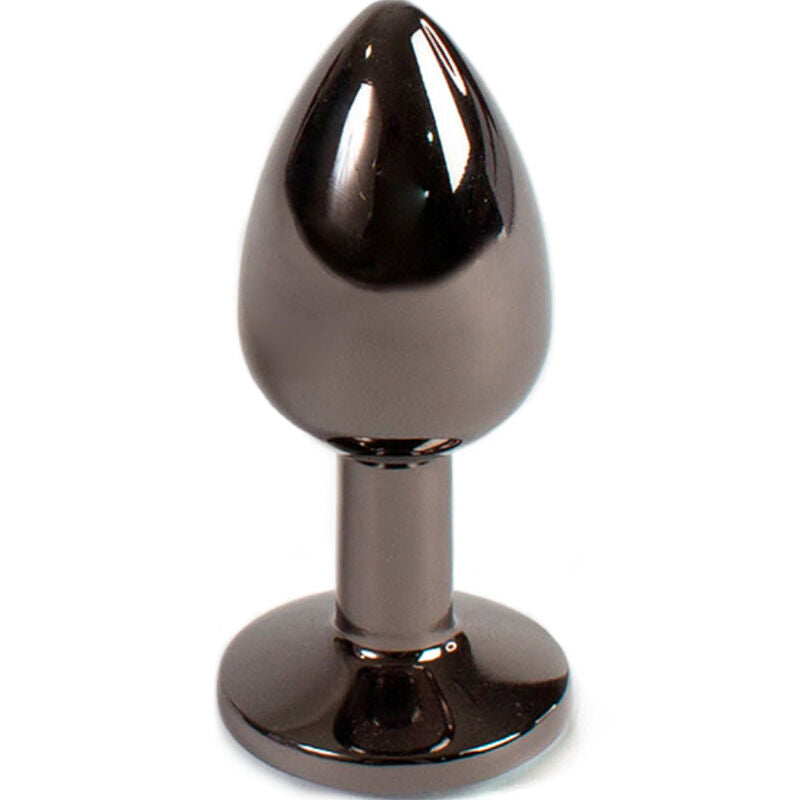 SECRETPLAY - TAPÓN ANAL GUNMETAL TAMAÑO PEQUEÑO 7 CM