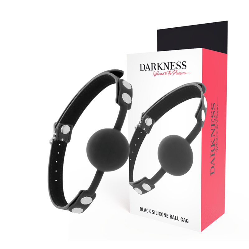 DARKNESS - BLACK SILICONE GAG