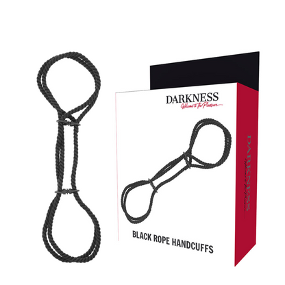 DARKNESS - 100% COTTON ROPE HANDCUFFS OR ANKLE HANDCUFFS