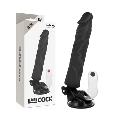 BASECOCK - REALISTIC VIBRATOR REMOTE CONTROL FLESH 21 CM -O- 4 CM