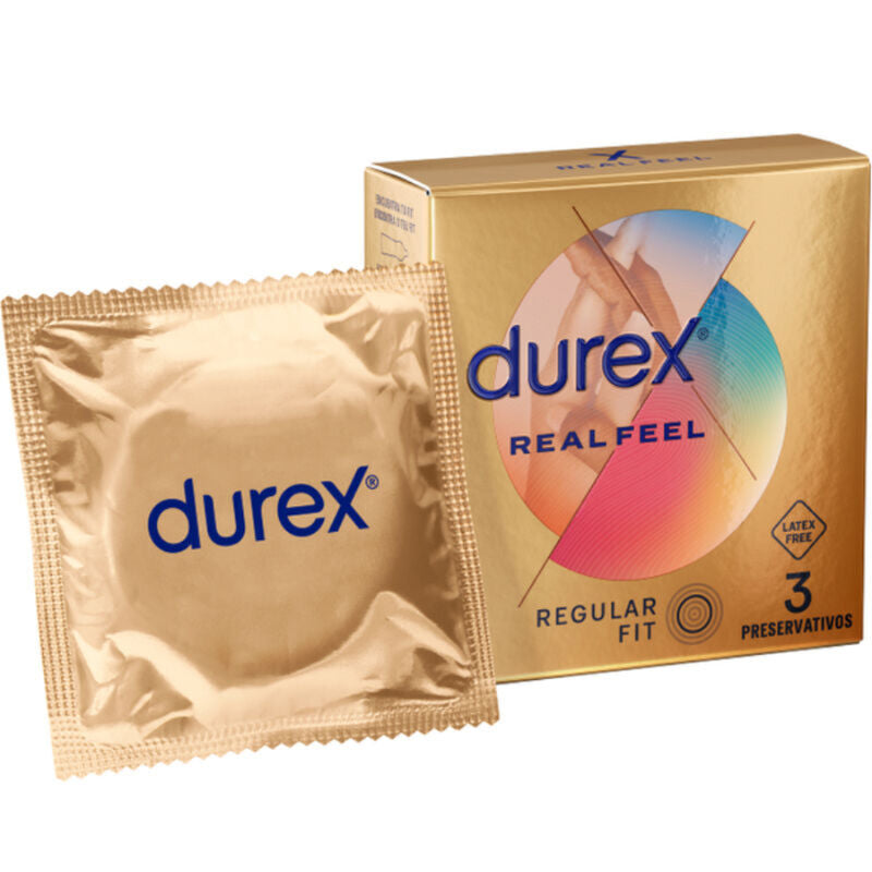 DUREX - CONDONES REAL FEEL 3 UNIDADES