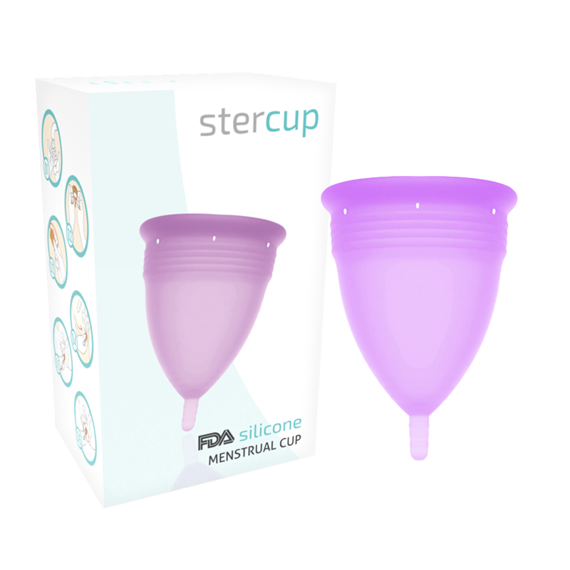 STERCUP - FDA SILICONE MENSTRUAL CUP VIOLET - SIZE L