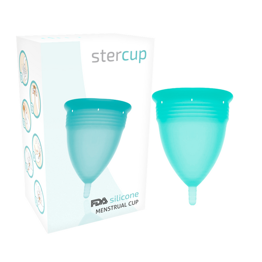 STERCUP - FDA SILICONE MENSTRUAL CUP AQUAMARINE - SIZE S