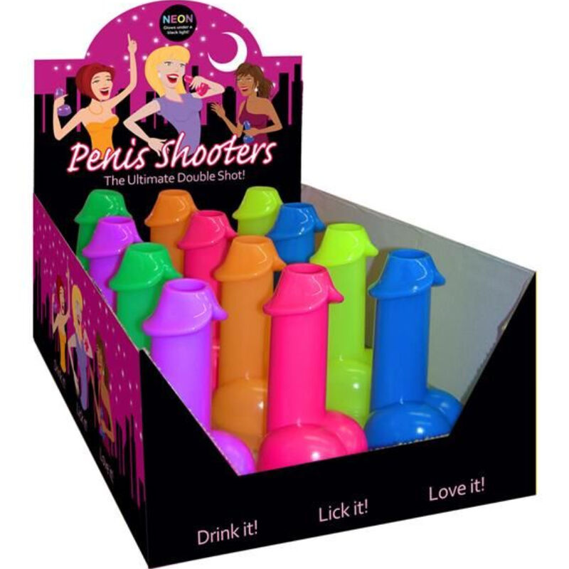 KHEPER GAMES - NEON SHOTS FORM PENIS 1 UNIT (RANDOM COLOR)