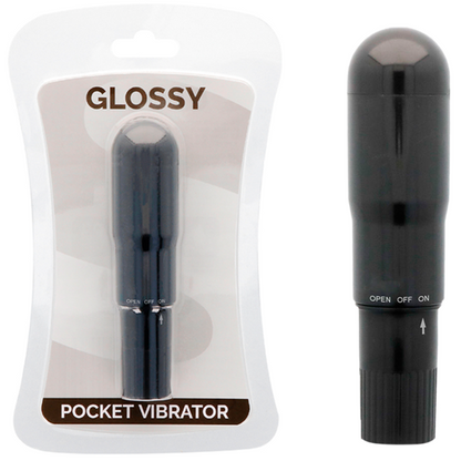 GLOSSY - VIBRADOR DE BOLSILLO NEGRO