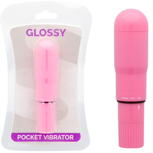 GLOSSY - VIBRADOR DE BOLSILLO ROSA PROFUNDO