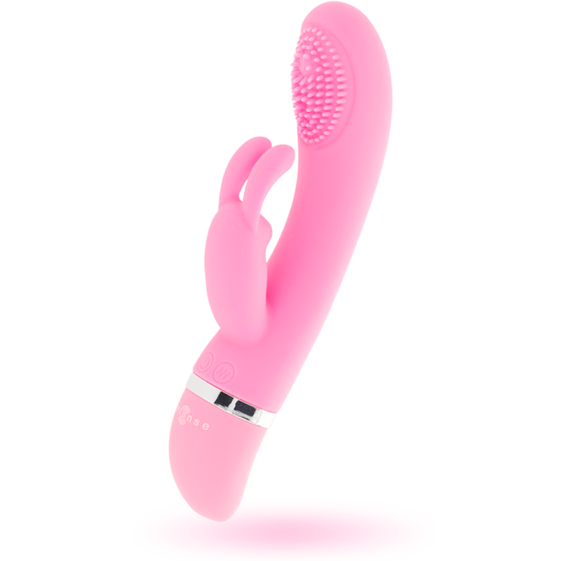 INTENSE - VIBRADOR OSCILANTE SUSY SILICONA CONEJO ROSA