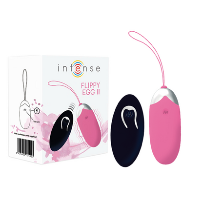 INTENSE - FLIPPY II HUEVO VIBRADOR CON CONTROL REMOTO ROSA