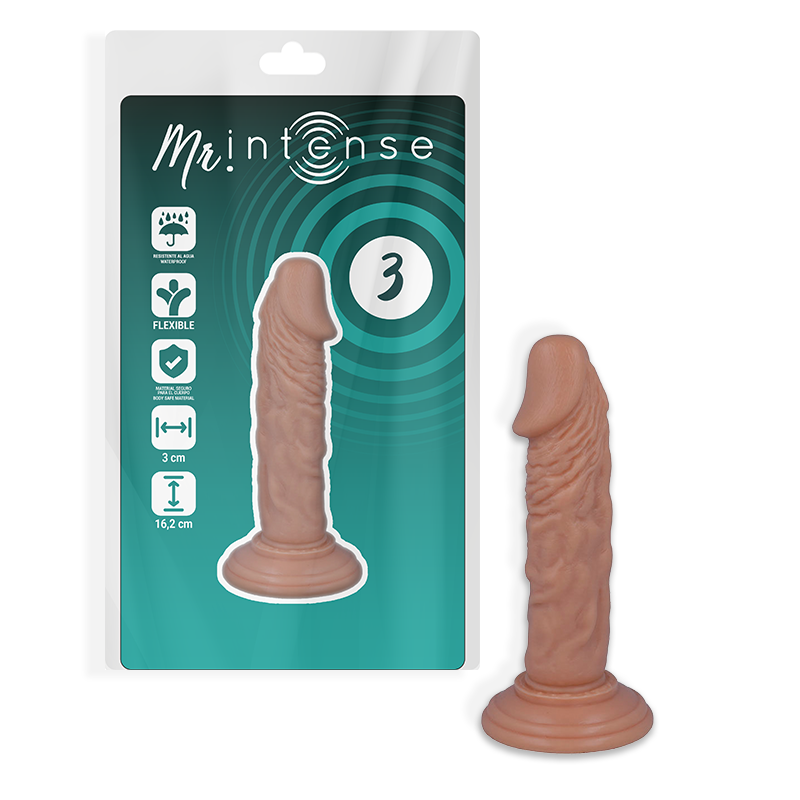 MR INTENSE - 3 POLLAS REALISTAS 16,2 CM -O- 3 CM