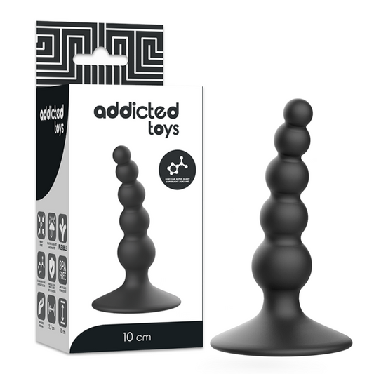 JUGUETES ADICTOS - PLUG SEXUAL ANAL 10 CM NEGRO