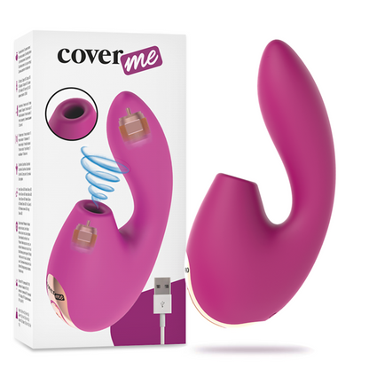 COVERME - POTENTE VIBRADOR CON SUCCIÓN DE CLÍTORIS Y ACELERADOR DEL PUNTO G