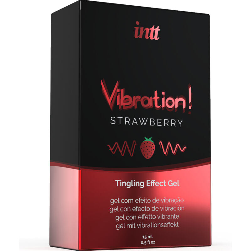 INTT - POTENTE GEL VIBRADOR LIQUIDO ESTIMULANTE ÍNTIMO FRESA 15 ML