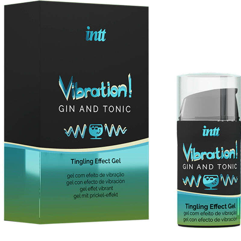 INTT - POTENTE GEL VIBRADOR LÍQUIDO ESTIMULANTE ÍNTIMO GIN&amp;TONIC 15ML