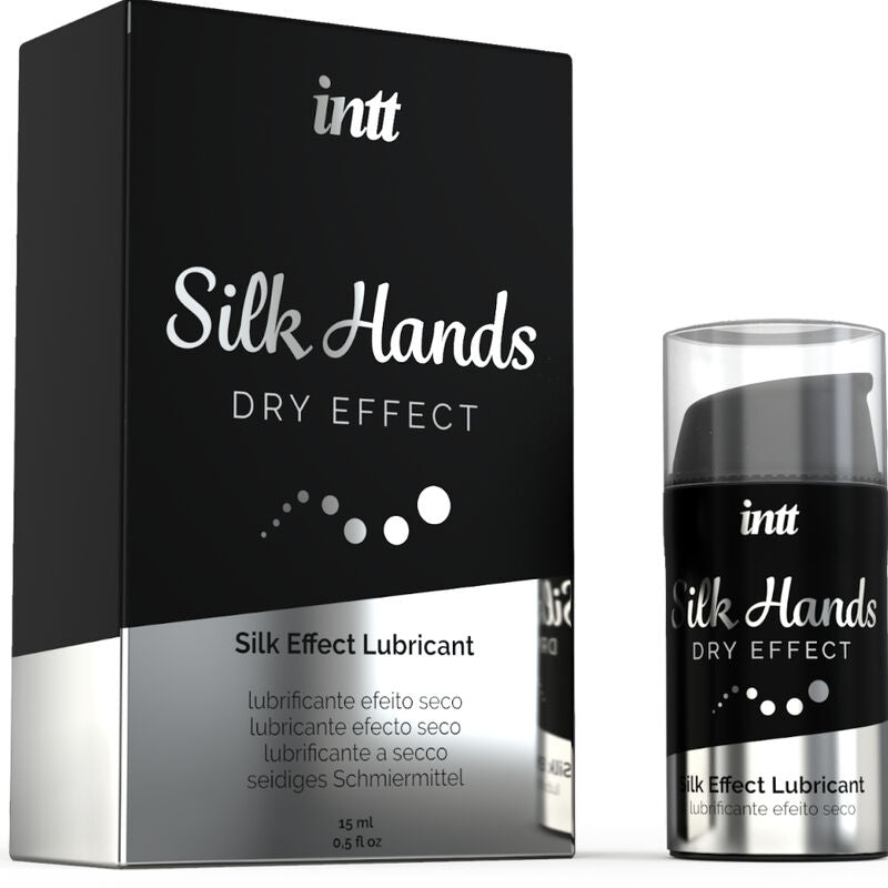 LUBRICANTES INTT - LUBRICANTE SILK HANDS FÓRMULA CONCENTRADA DE SILICONA 15 ML