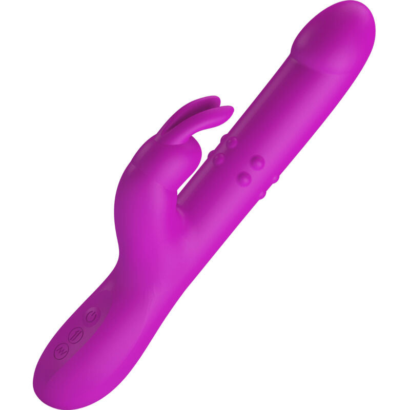 PRETTY LOVE - VIBRADOR REESE CON ROTACIÓN MORADA