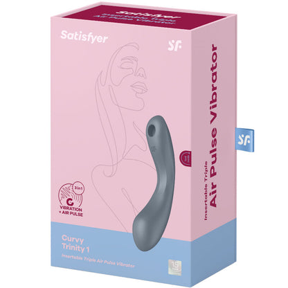 SATISFYER - CURVE TRINITY 1 VIBRACIÓN DE PULSO DE AIRE ROJO