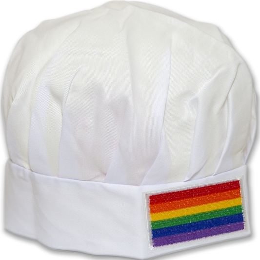 ORGULLO - BANDERA LGBT GORRO DE COCINA CON BANDERA LGBT