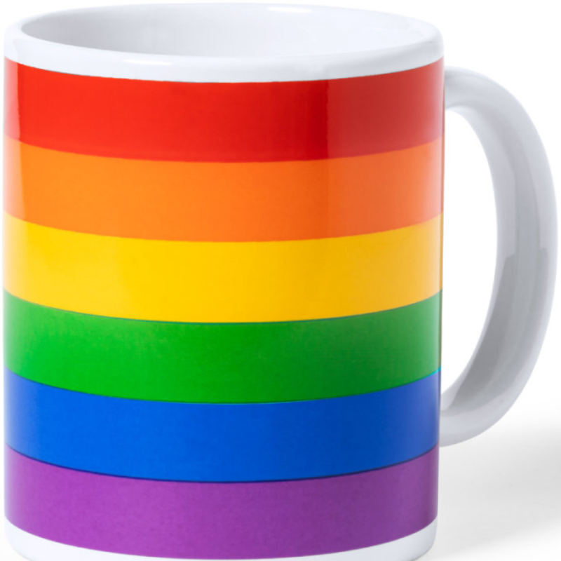 TAZA ORGULLO - BANDERA LGBT EN CAJA INDIVIDUAL KRAFT /es/pt/es/fr/it/