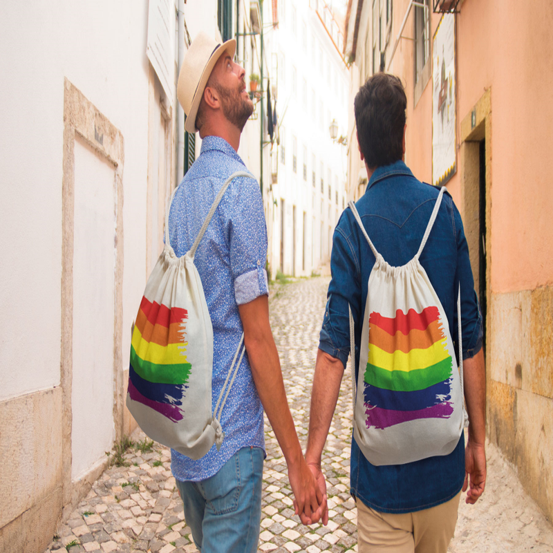 ORGULLO - MOCHILA BANDERA LGBT DE ALGODÓN