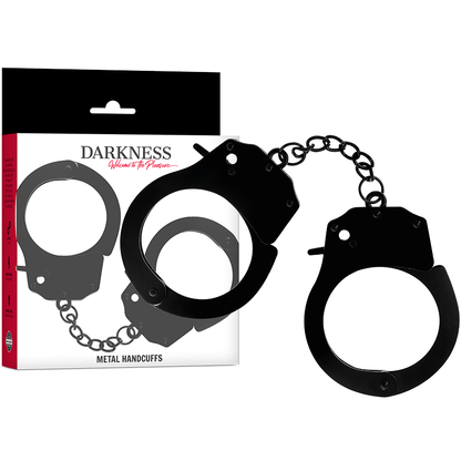 DARKNESS - METAL HANDCUFFS FOR BLACK HANDS