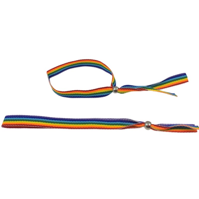 PULSERA BOLA PLATA BANDERA ORGULLO LGBT