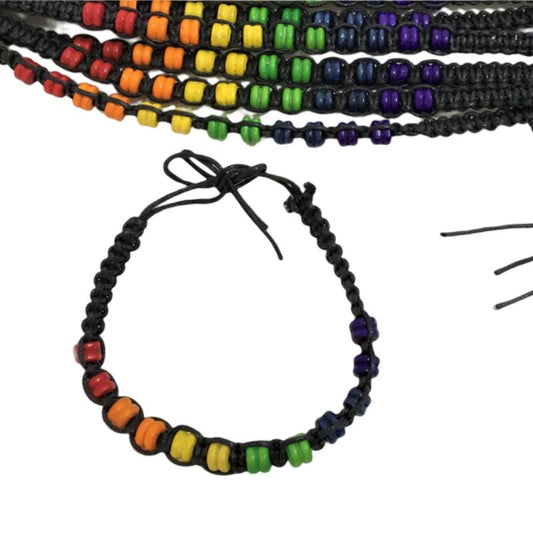 ORGULLO - PULSERA CUENTAS BANDERA LGBT