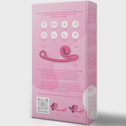 VIBRADOR CARACOL CURVO ROSA